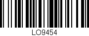 Código de barras (EAN, GTIN, SKU, ISBN): 'LO9454'