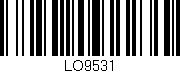 Código de barras (EAN, GTIN, SKU, ISBN): 'LO9531'