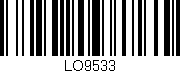 Código de barras (EAN, GTIN, SKU, ISBN): 'LO9533'