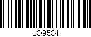 Código de barras (EAN, GTIN, SKU, ISBN): 'LO9534'