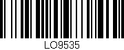 Código de barras (EAN, GTIN, SKU, ISBN): 'LO9535'