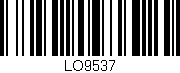 Código de barras (EAN, GTIN, SKU, ISBN): 'LO9537'