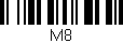 Código de barras (EAN, GTIN, SKU, ISBN): 'M8'