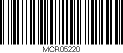 Código de barras (EAN, GTIN, SKU, ISBN): 'MCR05220'