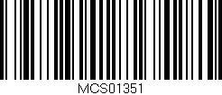 Código de barras (EAN, GTIN, SKU, ISBN): 'MCS01351'