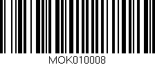 Código de barras (EAN, GTIN, SKU, ISBN): 'MOK010008'