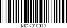 Código de barras (EAN, GTIN, SKU, ISBN): 'MOK010010'