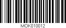 Código de barras (EAN, GTIN, SKU, ISBN): 'MOK010012'