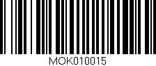 Código de barras (EAN, GTIN, SKU, ISBN): 'MOK010015'