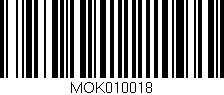 Código de barras (EAN, GTIN, SKU, ISBN): 'MOK010018'