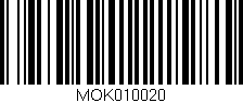 Código de barras (EAN, GTIN, SKU, ISBN): 'MOK010020'