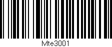 Código de barras (EAN, GTIN, SKU, ISBN): 'Mte3001'
