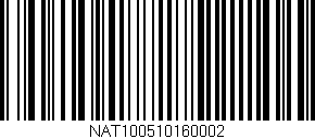 Código de barras (EAN, GTIN, SKU, ISBN): 'NAT100510160002'