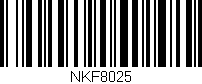 Código de barras (EAN, GTIN, SKU, ISBN): 'NKF8025'
