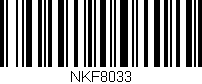 Código de barras (EAN, GTIN, SKU, ISBN): 'NKF8033'