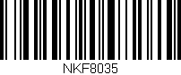 Código de barras (EAN, GTIN, SKU, ISBN): 'NKF8035'