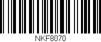 Código de barras (EAN, GTIN, SKU, ISBN): 'NKF8070'