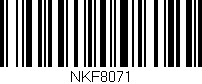 Código de barras (EAN, GTIN, SKU, ISBN): 'NKF8071'
