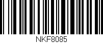 Código de barras (EAN, GTIN, SKU, ISBN): 'NKF8085'