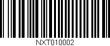 Código de barras (EAN, GTIN, SKU, ISBN): 'NXT010002'