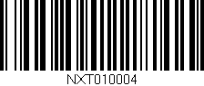 Código de barras (EAN, GTIN, SKU, ISBN): 'NXT010004'