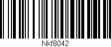 Código de barras (EAN, GTIN, SKU, ISBN): 'Nkf8042'