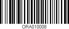 Código de barras (EAN, GTIN, SKU, ISBN): 'ORA010008'