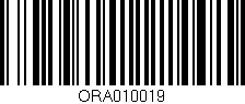 Código de barras (EAN, GTIN, SKU, ISBN): 'ORA010019'