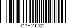 Código de barras (EAN, GTIN, SKU, ISBN): 'ORA010023'