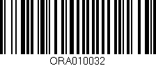 Código de barras (EAN, GTIN, SKU, ISBN): 'ORA010032'