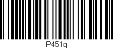 Código de barras (EAN, GTIN, SKU, ISBN): 'P451g'