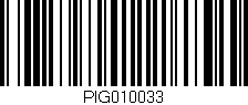Código de barras (EAN, GTIN, SKU, ISBN): 'PIG010033'