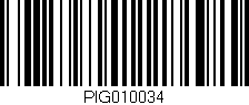 Código de barras (EAN, GTIN, SKU, ISBN): 'PIG010034'