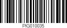 Código de barras (EAN, GTIN, SKU, ISBN): 'PIG010035'
