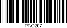 Código de barras (EAN, GTIN, SKU, ISBN): 'PRO287'