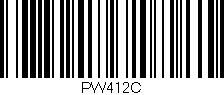 Código de barras (EAN, GTIN, SKU, ISBN): 'PW412C'