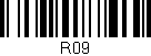 Código de barras (EAN, GTIN, SKU, ISBN): 'R09'