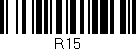 Código de barras (EAN, GTIN, SKU, ISBN): 'R15'