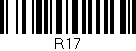 Código de barras (EAN, GTIN, SKU, ISBN): 'R17'