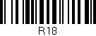 Código de barras (EAN, GTIN, SKU, ISBN): 'R18'