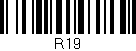Código de barras (EAN, GTIN, SKU, ISBN): 'R19'
