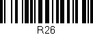 Código de barras (EAN, GTIN, SKU, ISBN): 'R26'