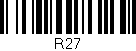 Código de barras (EAN, GTIN, SKU, ISBN): 'R27'
