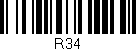 Código de barras (EAN, GTIN, SKU, ISBN): 'R34'