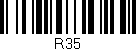 Código de barras (EAN, GTIN, SKU, ISBN): 'R35'