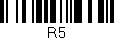 Código de barras (EAN, GTIN, SKU, ISBN): 'R5'