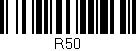 Código de barras (EAN, GTIN, SKU, ISBN): 'R50'