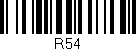Código de barras (EAN, GTIN, SKU, ISBN): 'R54'