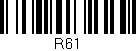 Código de barras (EAN, GTIN, SKU, ISBN): 'R61'