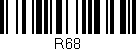 Código de barras (EAN, GTIN, SKU, ISBN): 'R68'